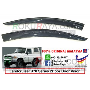 Toyota Landcruiser J70 Series 2Door 1984 AG Door Visor Air Press Wind Deflector (Big 12cm Width)